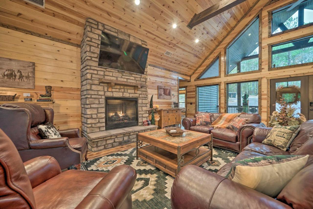 Broken Bow Cabin Deck With Hot Tub And Pool Table! Exteriör bild
