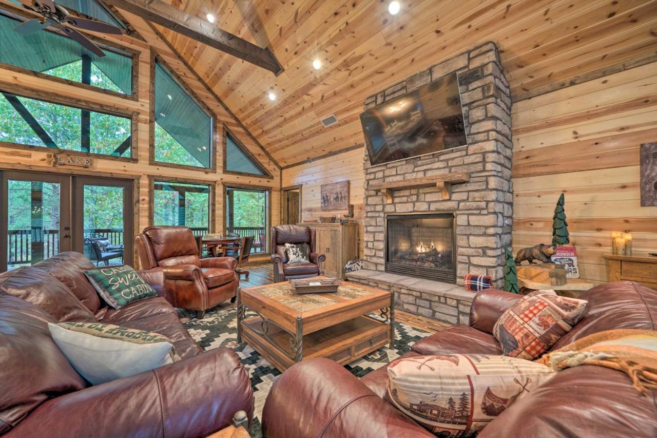 Broken Bow Cabin Deck With Hot Tub And Pool Table! Exteriör bild